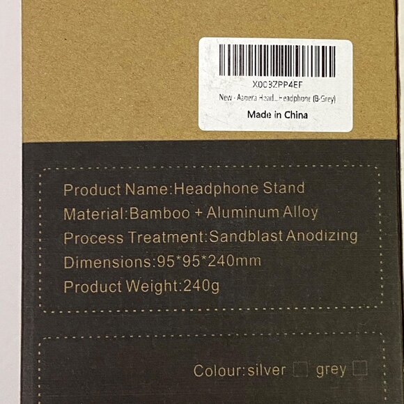 Aaoera HP45 Headphone Stand Bamboo and Aluminum Alloy Anti-Slip Office Desk Acc - Picture 10 of 10